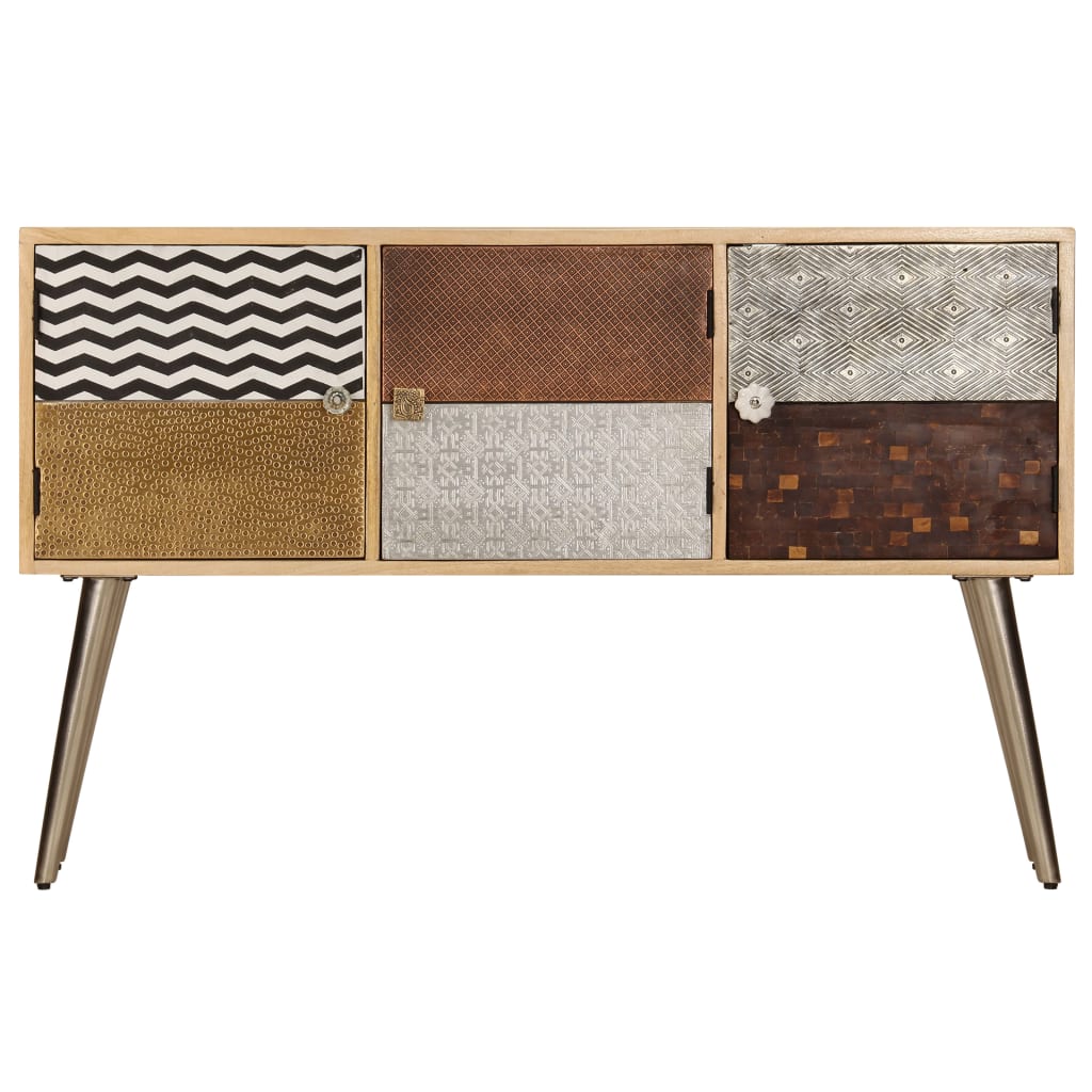 Sideboard 120X30X75 Cm Solid Mango Wood