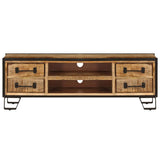 Tv Cabinet With Drawers 120X30X40 Cm Solid Mango Wood