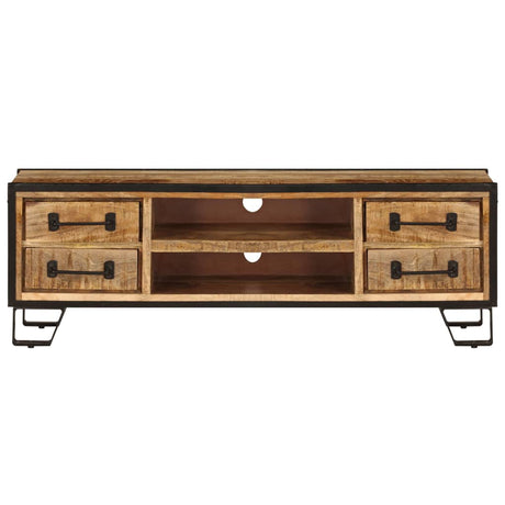 Tv Cabinet With Drawers 120X30X40 Cm Solid Mango Wood