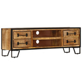 Tv Cabinet With Drawers 120X30X40 Cm Solid Mango Wood