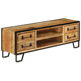 Tv Cabinet With Drawers 120X30X40 Cm Solid Mango Wood