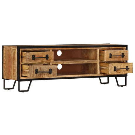 Tv Cabinet With Drawers 120X30X40 Cm Solid Mango Wood