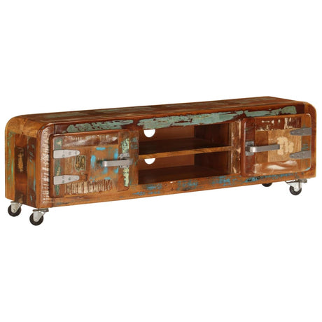Tv Cabinet 120X30X36 Cm Solid Reclaimed Wood