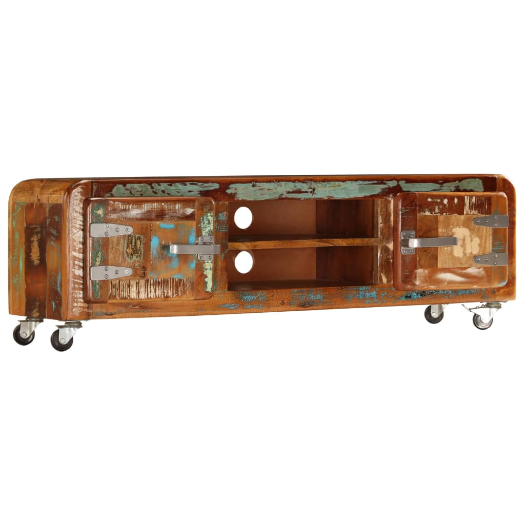 Tv Cabinet 120X30X36 Cm Solid Reclaimed Wood