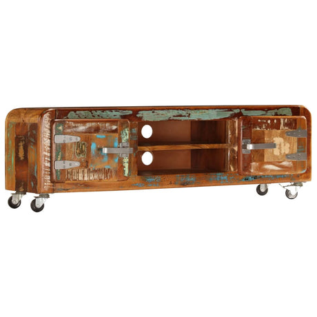 Tv Cabinet 120X30X36 Cm Solid Reclaimed Wood
