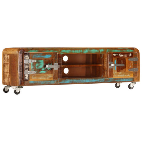 Tv Cabinet 120X30X36 Cm Solid Reclaimed Wood