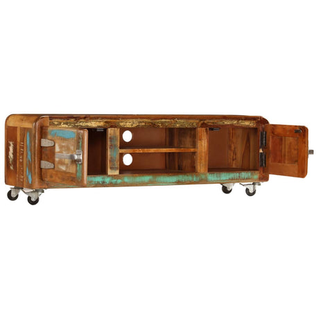 Tv Cabinet 120X30X36 Cm Solid Reclaimed Wood