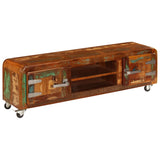Tv Cabinet 120X30X36 Cm Solid Reclaimed Wood