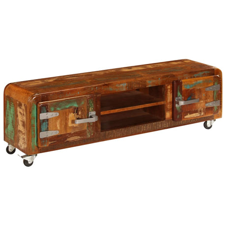 Tv Cabinet 120X30X36 Cm Solid Reclaimed Wood