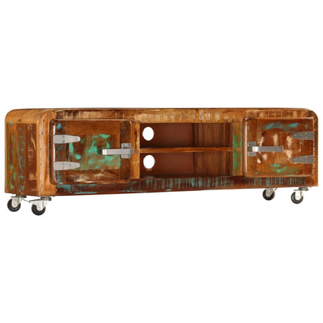 Tv Cabinet 120X30X36 Cm Solid Reclaimed Wood