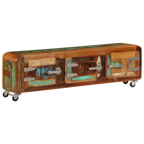 Tv Cabinet 120X30X37 Cm Solid Reclaimed Wood