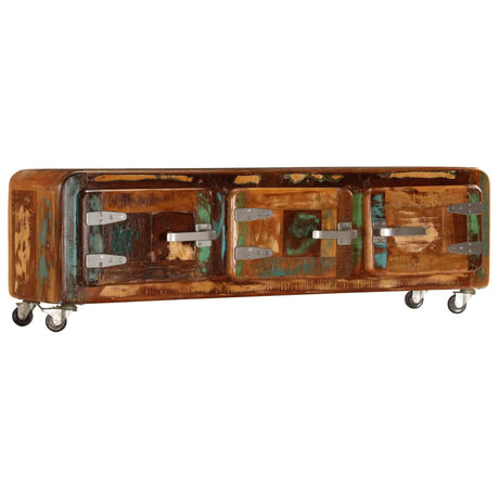 Tv Cabinet 120X30X37 Cm Solid Reclaimed Wood