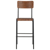 Bar Chairs 2 Pcs Solid Plywood Steel