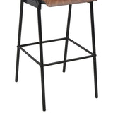 Bar Chairs 2 Pcs Solid Plywood Steel
