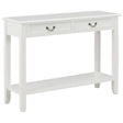 Console Table White 110X35X80 Cm Wood