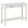 Console Table White 110X35X80 Cm Wood