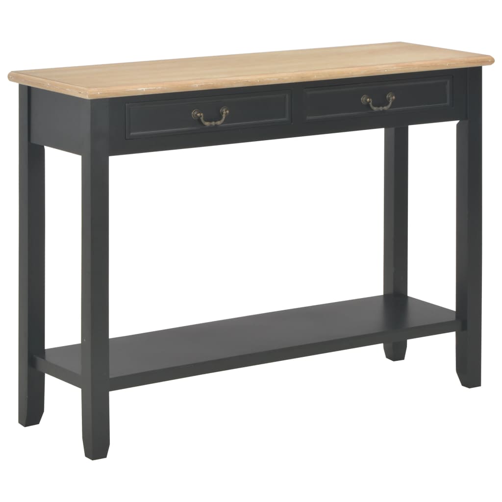 Console Table White 110X35X80 Cm Wood