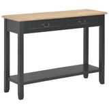 Console Table White 110X35X80 Cm Wood