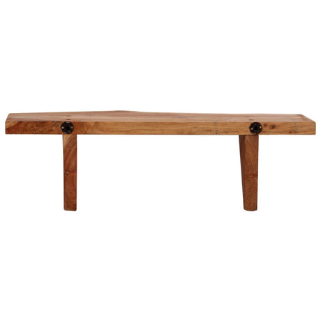 Wall Shelves 2 Pcs Solid Acacia Wood