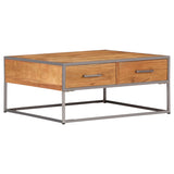 Coffee Table 75X75X35 Cm Solid Acacia Wood