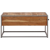 Coffee Table 75X75X35 Cm Solid Acacia Wood