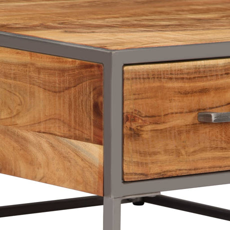 Coffee Table 75X75X35 Cm Solid Acacia Wood
