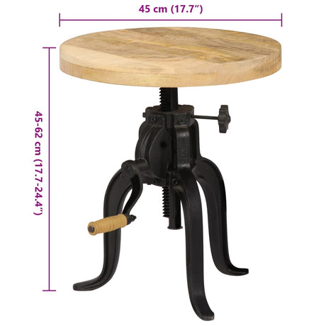 Side Table 45X (45-62) Cm And Cast Iron