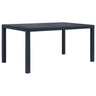 Garden Table Plastic Rattan Look