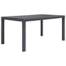Garden Table Plastic Rattan Look