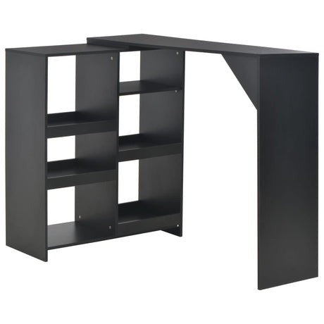 Bar Table With Moveable Shelf 138X39X110 Cm