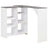 Bar Table With Moveable Shelf 138X39X110 Cm