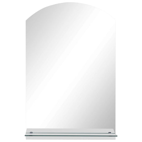 Wall Mirror With Shelf Tempered Glass