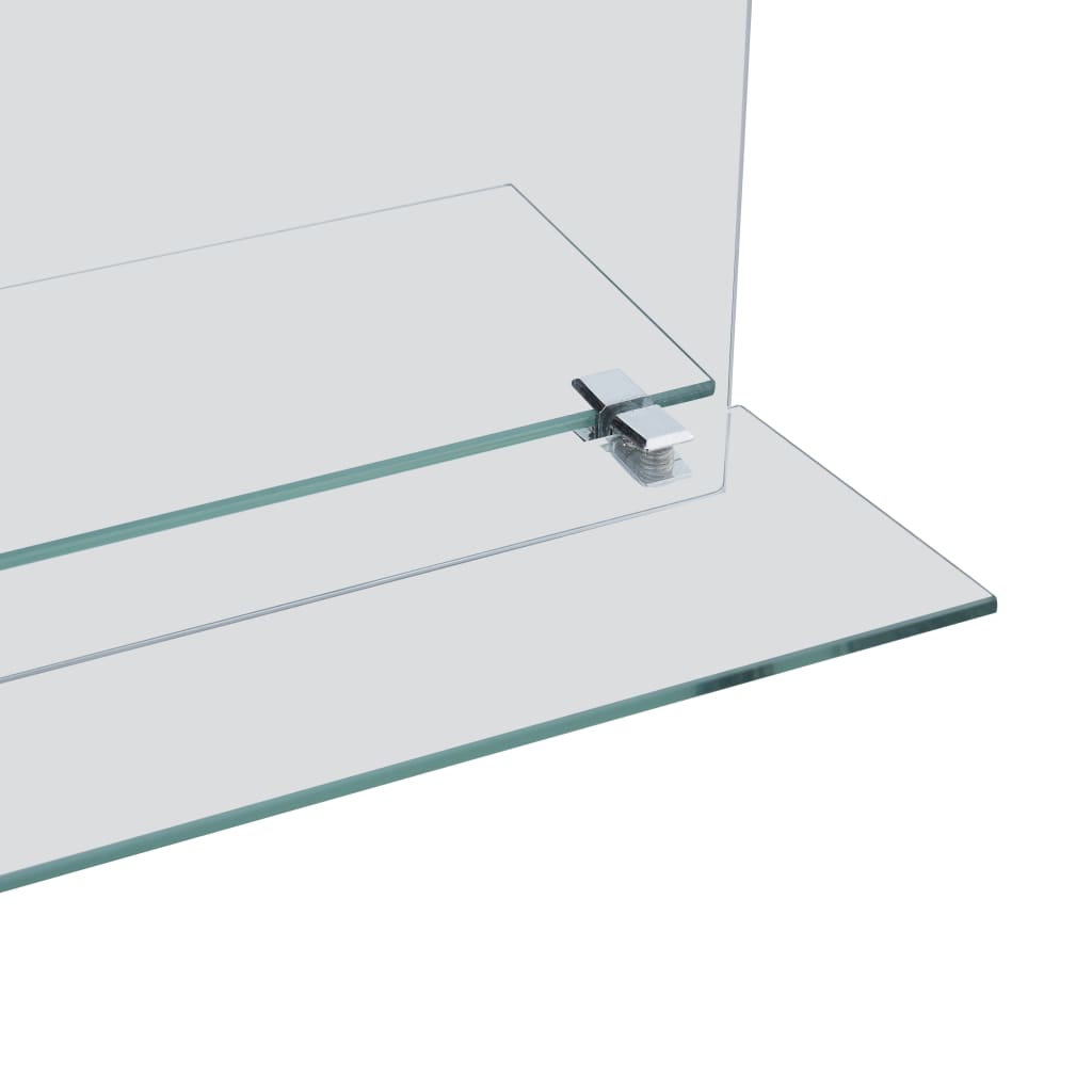 Wall Mirror With Shelf Tempered Glass
