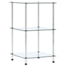 4-Tier Shelf 40X40X Tempered Glass