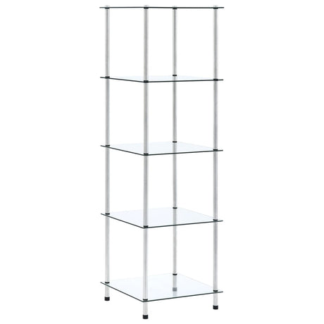 4-Tier Shelf 40X40X Tempered Glass