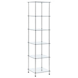 4-Tier Shelf 40X40X Tempered Glass