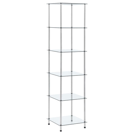 4-Tier Shelf 40X40X Tempered Glass
