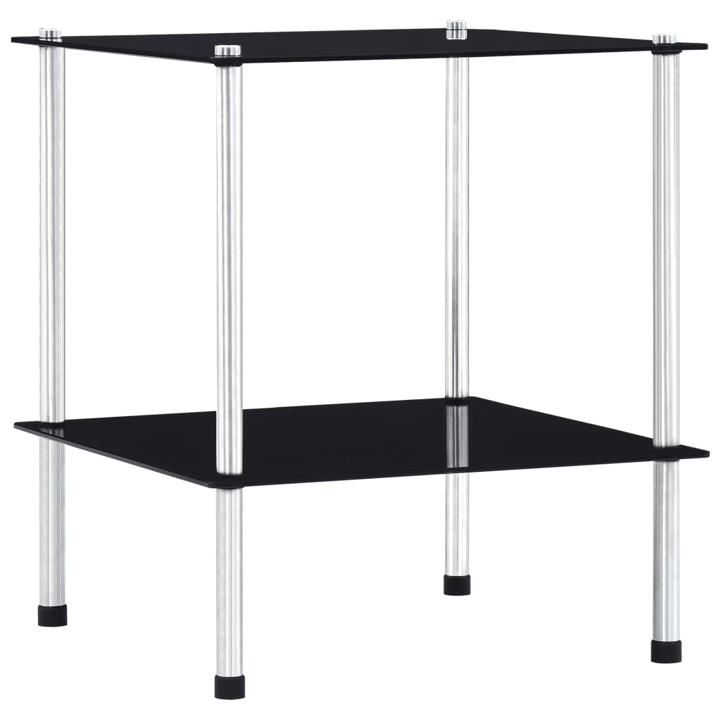 4-Tier Shelf 40X40X Tempered Glass