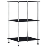 4-Tier Shelf 40X40X Tempered Glass