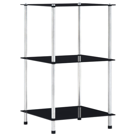4-Tier Shelf 40X40X Tempered Glass