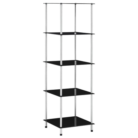 4-Tier Shelf 40X40X Tempered Glass