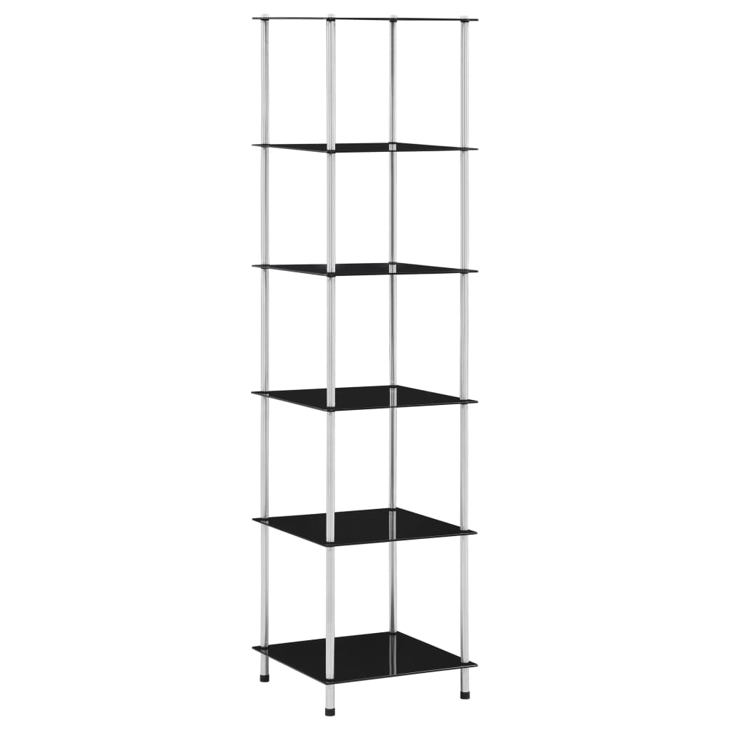 4-Tier Shelf 40X40X Tempered Glass