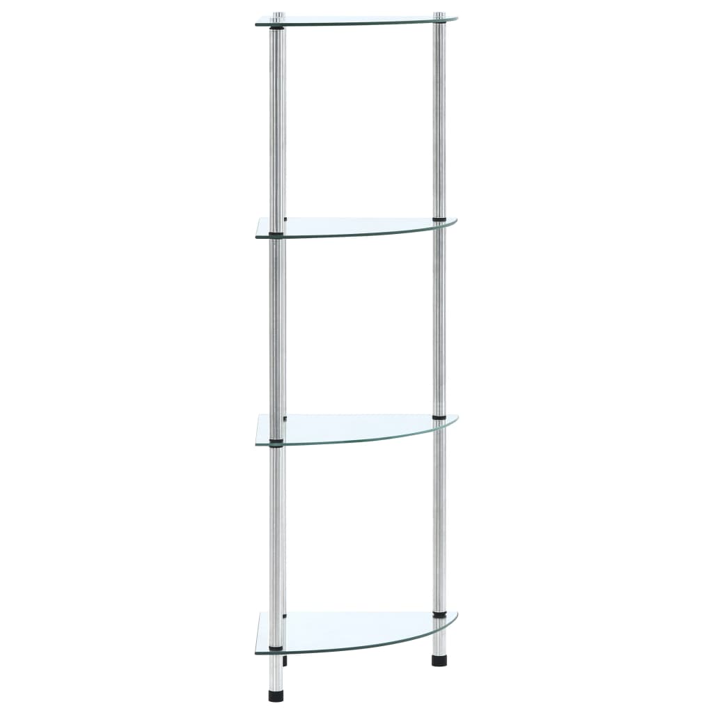 Shelf 30X30X67 Cm Tempered Glass