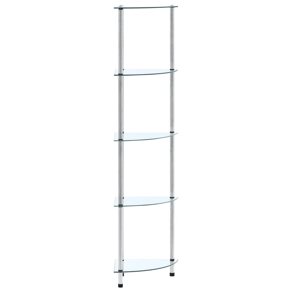 Shelf 30X30X67 Cm Tempered Glass