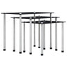 Nesting Tables 3 Pcs Tempered Glass
