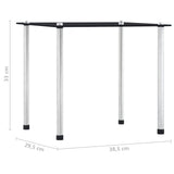 Nesting Tables 3 Pcs Tempered Glass