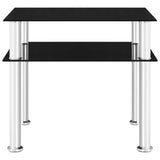 Side Table 45X50X45 Cm Tempered Glass