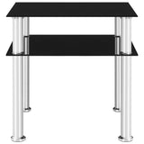 Side Table 45X50X45 Cm Tempered Glass