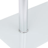 U-Shaped Side Table Transparent 45X30X58 Cm Tempered Glass