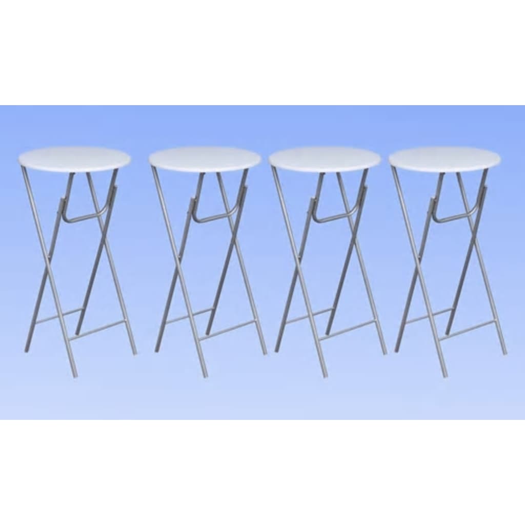Bar Tables 4 Pcs With Mdf Tabletop
